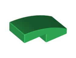 Slope, Curved 2 x 1 x 2/3, Green (11477 / 6047426)