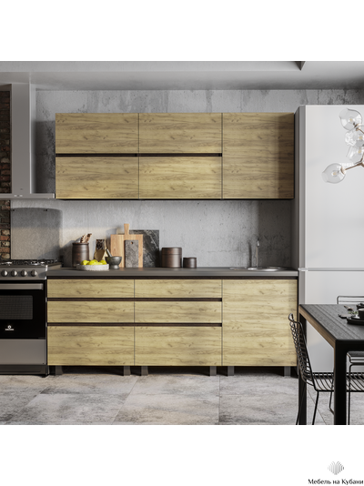 Лофт 2,0 Кухонный гарнитур Крафт / Венге