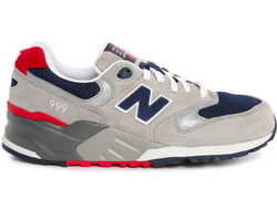 New Balance 999 Серые с синим (41-44) Арт. 044F