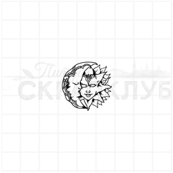 штамп ретро день и ночь