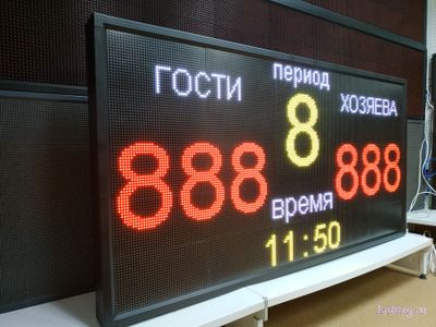 Табло для спорта RGB 850*1650мм