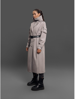 Плащ Palletoque Серый