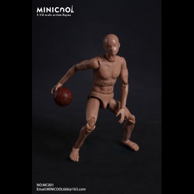 Мужское тело с фиксированной шеей - Коллекционная фигурка 1/12 scale 6-inch action figure male body (MC006) - MINI COOL