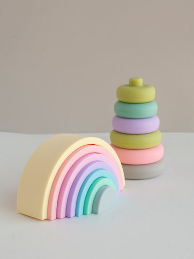 Пирамидка - прорезыватель из пищевого силикона Круги