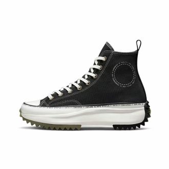 Кеды Converse Run Star Hike High Top черные с текстовой окантовкой