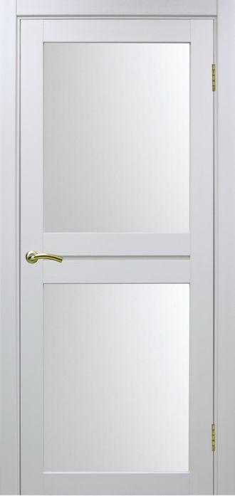 Межкомнатная дверь "Турин-520.212" белый монохром (стекло сатинато)