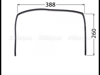 Уплотнитель духовки плиты GEFEST 300, 3100, 2040 (260*388*260)