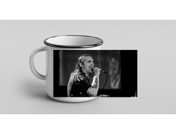 Кружка металлическая эмалированная Король и Шут №9