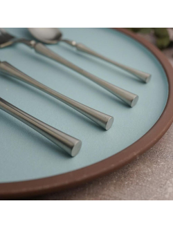 Ложка чайная 15 см матовое серебро