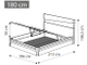 Кровать "Fold" 180х200 см с подъемным механизмом