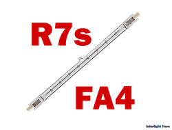 Галогенные лампы цоколь FA4/R7s