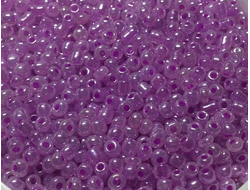 Бисер китайский №8-150 сиреневый непрозрачный, 50 грамм