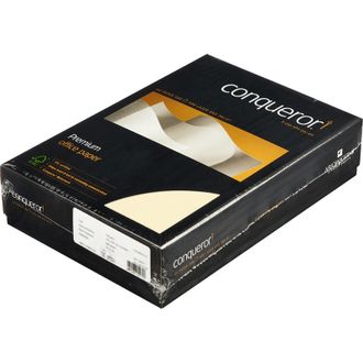 Бумага для цветной лазерной печати Conqueror Верже, формат А4, 100г/кв.м, 500 листов (Cream/кремовый)