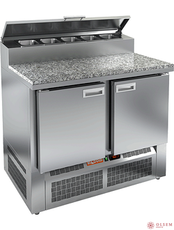 Стол для пиццы HICOLD PZE2-11/GN (1/6H) камень