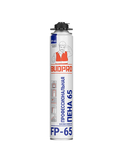Пена монтажная BUDPRO FP-65, летняя, с увеличенным выходом, 745 мл
