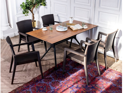 Обеденный комплект Modus темно-коричневый на 6 персон