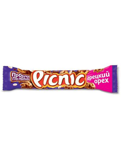 Шоколадный батончик Picnic с грецким орехом 52 г