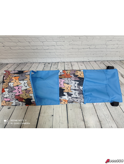 Кармашки-органайзер в шкафчик для детского сада "Линейка" на резинке, 5 карманов, 20×80 см