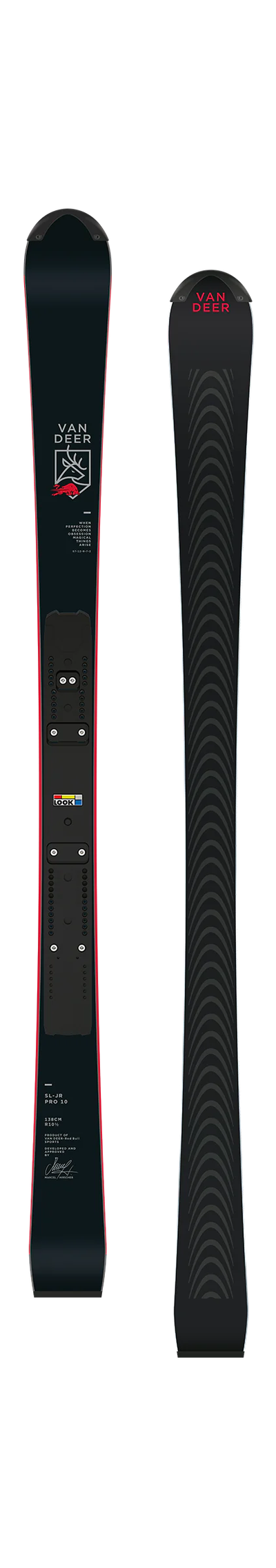 Горные лыжи юниорские Van Deer SL-JR PRO 11 148cm R11с платформой Look R22