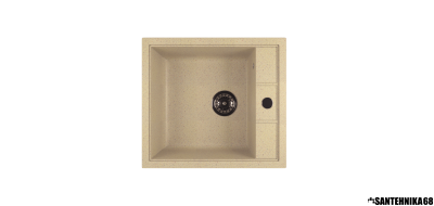 Мойка из искусственного мрамора MIXLINE ML-GM28 прямоугольная отверстие справа 445*500*190мм
