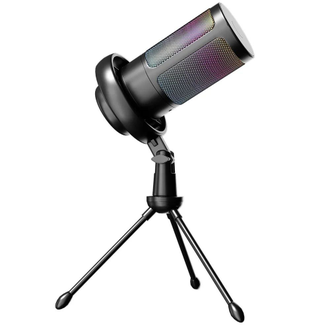 Конденсаторный проводной микрофон Орбита OT-ERM16 RGB (USB - Type-C подключение )