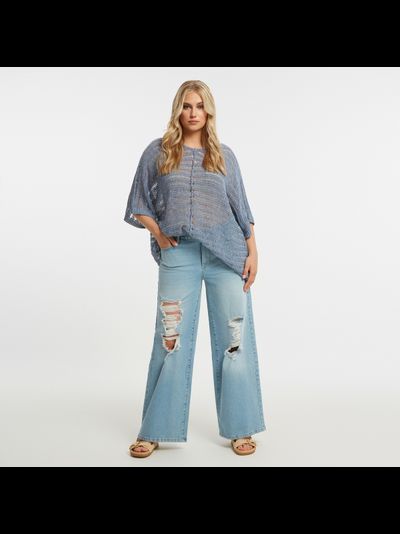 Женская блузка с принтом большого размера в модном бутике XLady