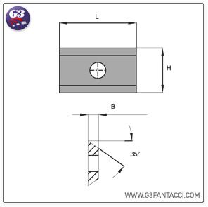 Поворотные твердосплавные ножи G3Fantacci 0520