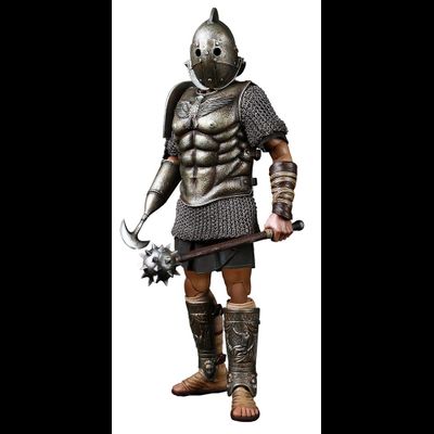 Римский гладиатор скисор (арбелас) в серебряной броне - Коллекционная ФИГУРКА 1/6 Imperial Army Hunting Ground Fighter SCISSOR Silver Edition (HH18034) - HHMODEL &amp; HAOYUTOYS