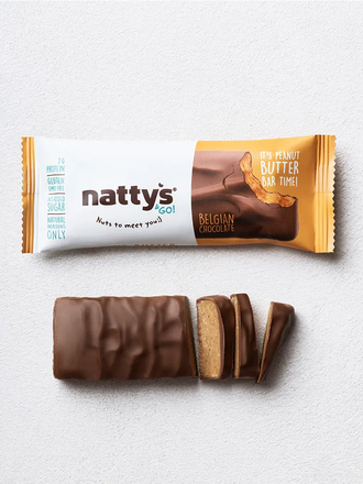 Батончик шоколадный Nattys Go Peanut с арахисовой пастой и молочным шоколадом 45 г