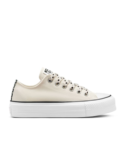 Кеды Converse All Star Lift Platform Polka Dots белые низкие на платформе A00561C