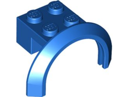 Vehicle, Mudguard 4 x 2 1/2 x 1 2/3 with Arch Round, Blue (50745 / 4585705 / 6055429 / 6387870)