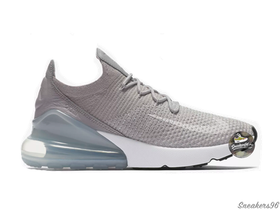 Nike Air Max 270 Flyknit Серые Женские (36-40)