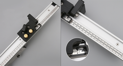 Упор с линейкой и ограничителем для транспортира "V.PRO"