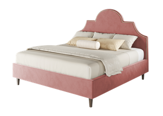 Кровать "Бриэль" пыльно-розового цвета
