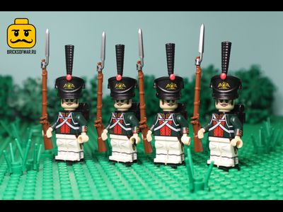 4 солдата русской гвардии, наполеоновские войны 1812