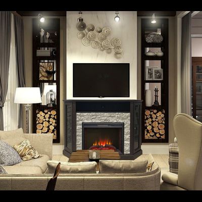 Электрокамин Харвард AO M6 с очагом Sparta 25.5 LED