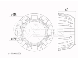 Бленда (маска) для линз №1 JINO