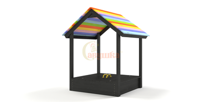 Деревянная песочница BLACK EDITION