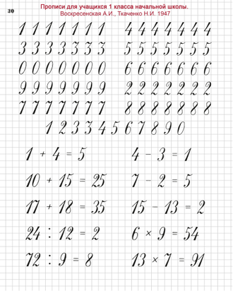 Тетрадь для чистописания. Клетка