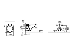 Подвесной унитаз VitrA Normus, 6855B003-0101