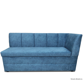 Кухонный диван Форум-8 160см, правый Синий/слоновая кость