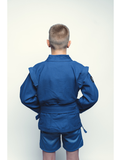 Куртка детская для самбо плетеная ВФС BRAVEGARD Junior синяя