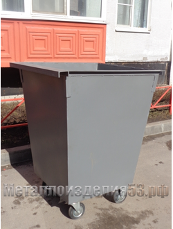 Контейнер для мусора металлический на колесах (артикул-МК03)