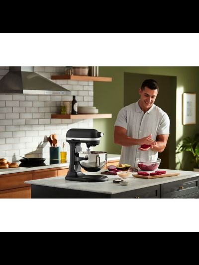 Миксер профессиональный KitchenAid, Heavy Duty, чаша 5,2 л., черный матовый, 5KSM55SXXEBM