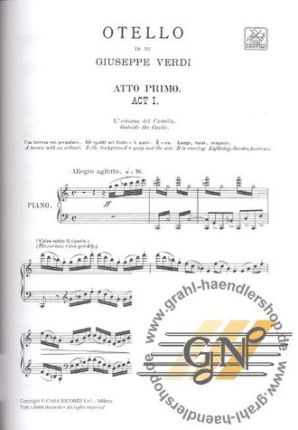 Verdi. Otello Klavierauszug (it/en) broschiert