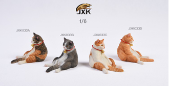 Котик в кресле (трехцветный) - Коллекционная ФИГУРКА 1/6 scale Cat + sofa (JXK033A) - JXK studio