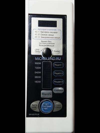 блок управления электронный в сборе СВЧ печи LG MH-657PLM