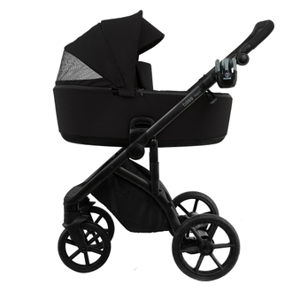Коляска 3в1 Roan Bass Next 2.0 Caviar Black / Black / руч.Black