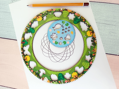 Спирограф "Лес"