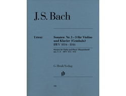 Bach, J.S. Sonaten №1-3 BWV1014-1016 für Violine und Klavier